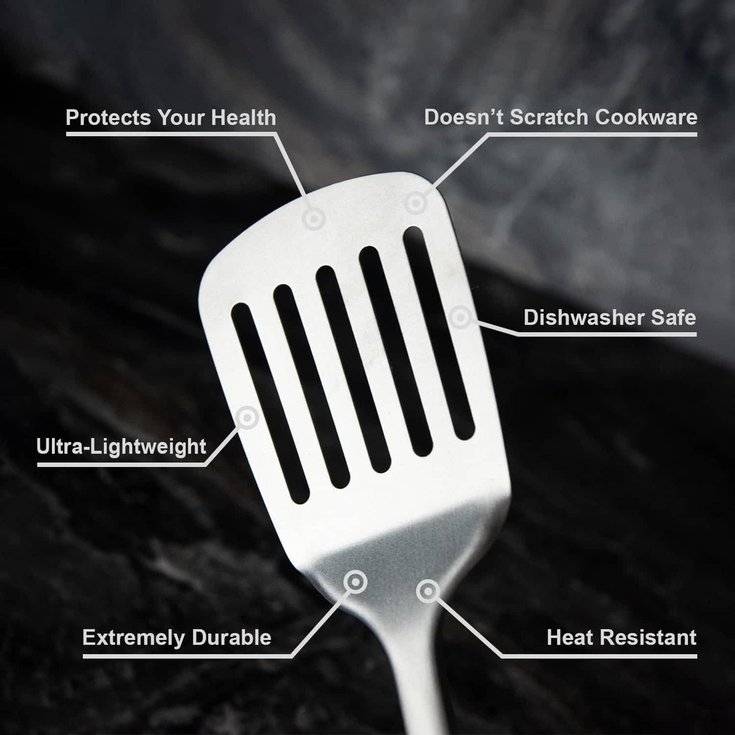 Taima® 100% Pure Titanium Spatula / Utensils.
