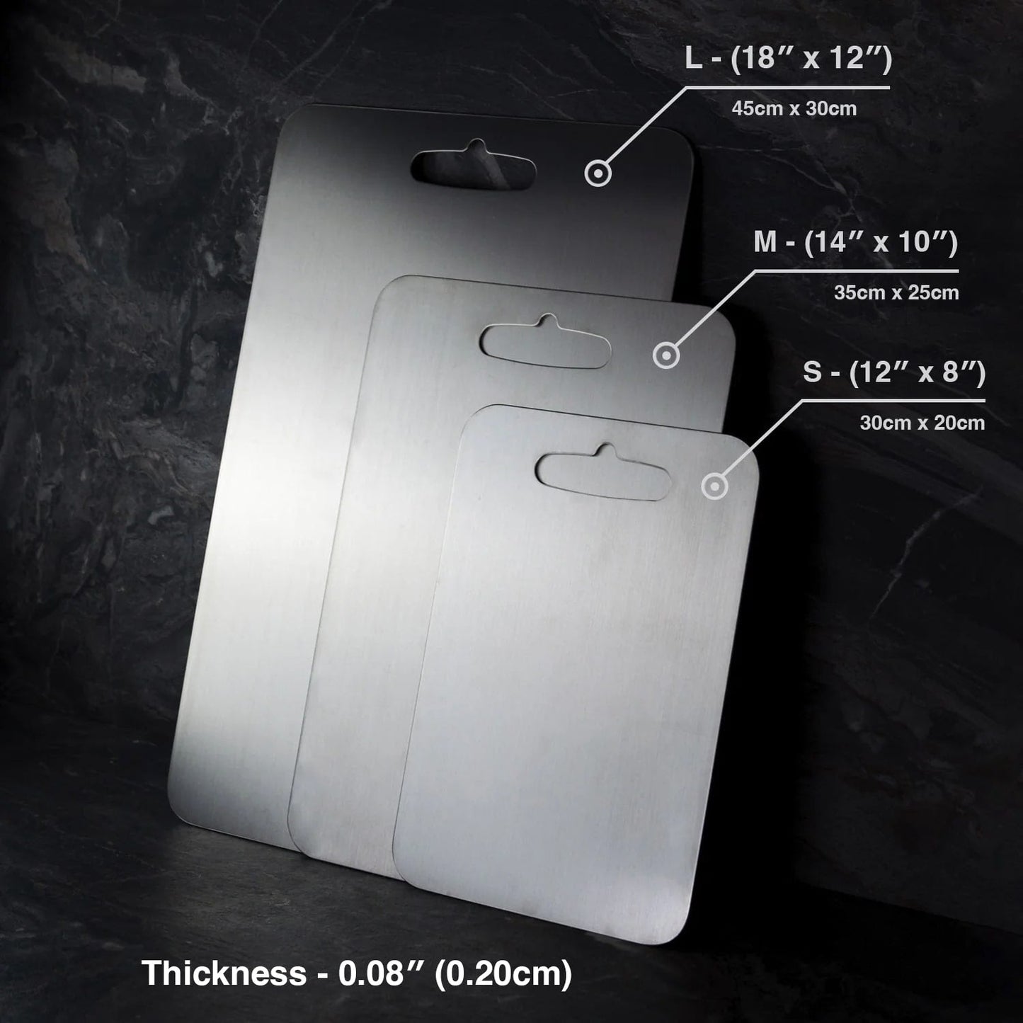 The Original Taima™ Pure Titanium Cutting Board | Non-Toxic & Antimicrobial