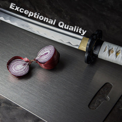 The Original Taima™ Pure Titanium Cutting Board | Non-Toxic & Antimicrobial